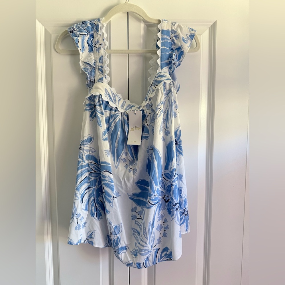 NWT Size XL Gyah Top RESORT WHITE JET SET JUNGLE - Picture 2 of 4
